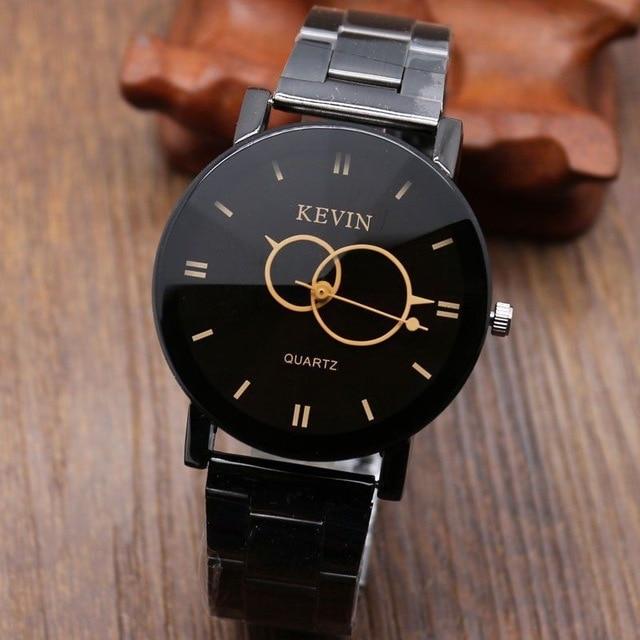 New Fashion Casual Men'S Watch Simple Personality Retro Luxury Crystal Men And Women Business Steel Belt Quartz Watch Clock