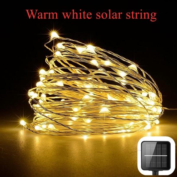 21m/31m/41m/51m  LED Outdoor Solar Lamp LEDs String Lights Fairy Holiday Christmas Party Garland Solar Garden Waterproof Lights