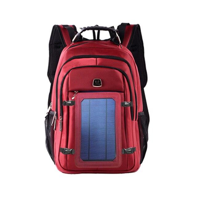 New Solar Charging USB Backpack men Fashion Casual Business Backpack Oxford Cloth Outdoor Bag
