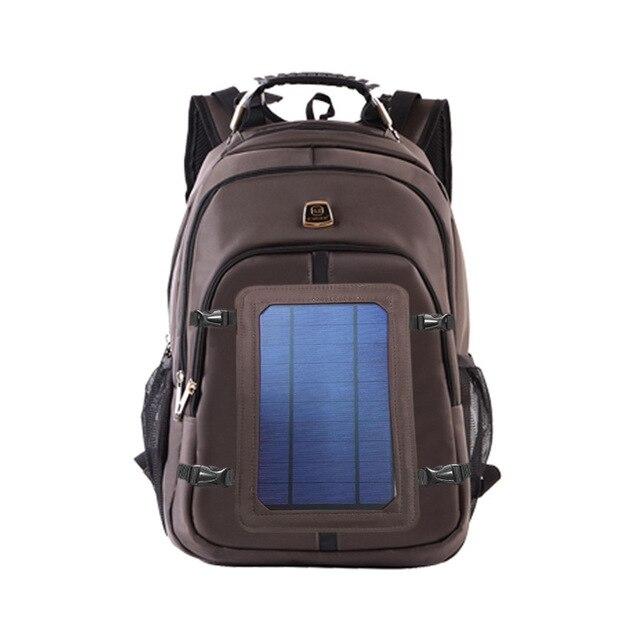 New Solar Charging USB Backpack men Fashion Casual Business Backpack Oxford Cloth Outdoor Bag