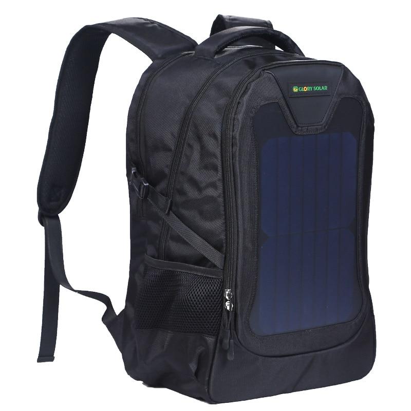 Solar Charging Backpack Nylon Outdoor Hiking Travel Rescue Backpack Computer Backpack