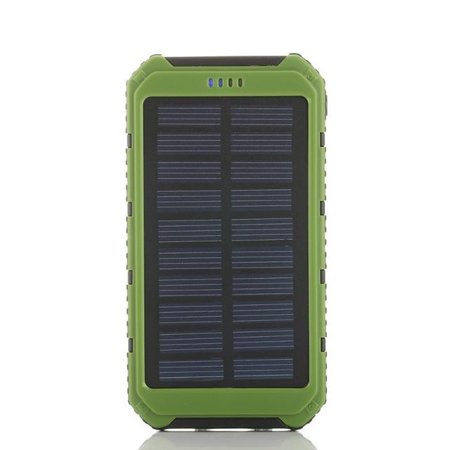 Solar Power Bank 20000mAh Solar Powerbank Extreme MobilePhone Pack Dual USB LED External Battery Pack for iPhone Xiaomi Samsung