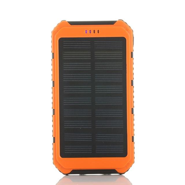 Solar Power Bank 20000mAh Solar Powerbank Extreme MobilePhone Pack Dual USB LED External Battery Pack for iPhone Xiaomi Samsung