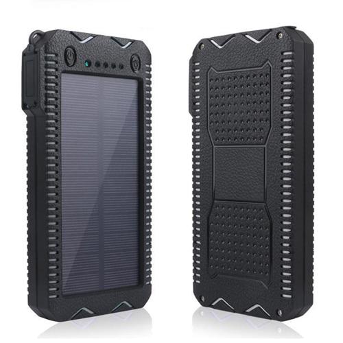 15000mAh Portable Power Bank Dual USB Charger Solar Power Bank For iPhone Samsung Xiaomi Mobile Phones External Backup Poverbank