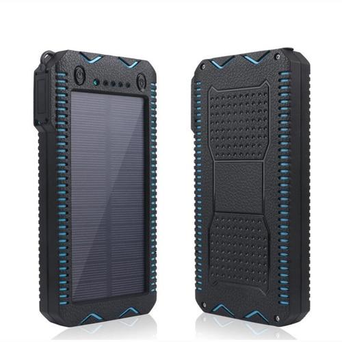 15000mAh Portable Power Bank Dual USB Charger Solar Power Bank For iPhone Samsung Xiaomi Mobile Phones External Backup Poverbank