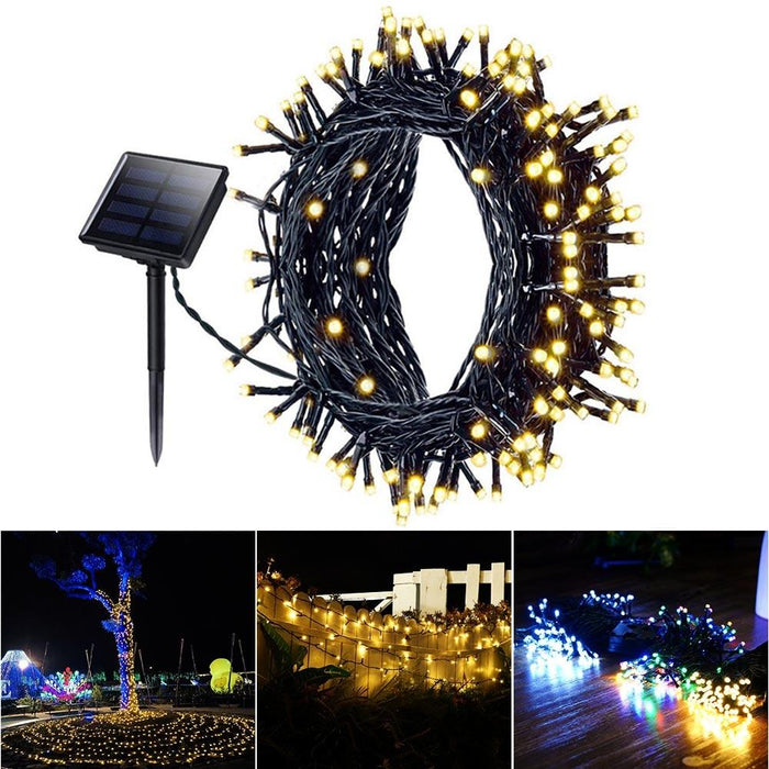 Solar String Lights Outdoor Waterproof Street Garland 200 Led Light Christmas Party Garden Home Decor Solar Powered Fairy Lights