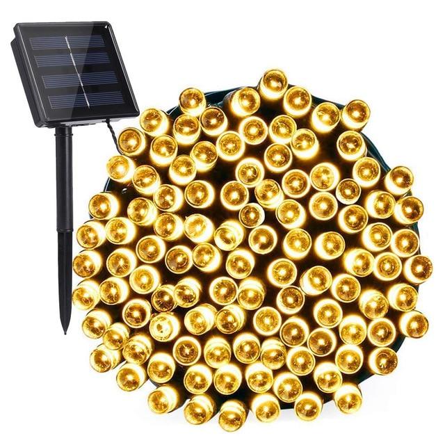 Solar String Lights Outdoor Waterproof Street Garland 200 Led Light Christmas Party Garden Home Decor Solar Powered Fairy Lights