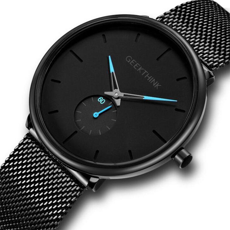 Hot Fashion Stainless Steel Men's Quartz Watch Waterproof Luminous Date Calendar Reinforced Glass Mirror Couple Watch Bracelet