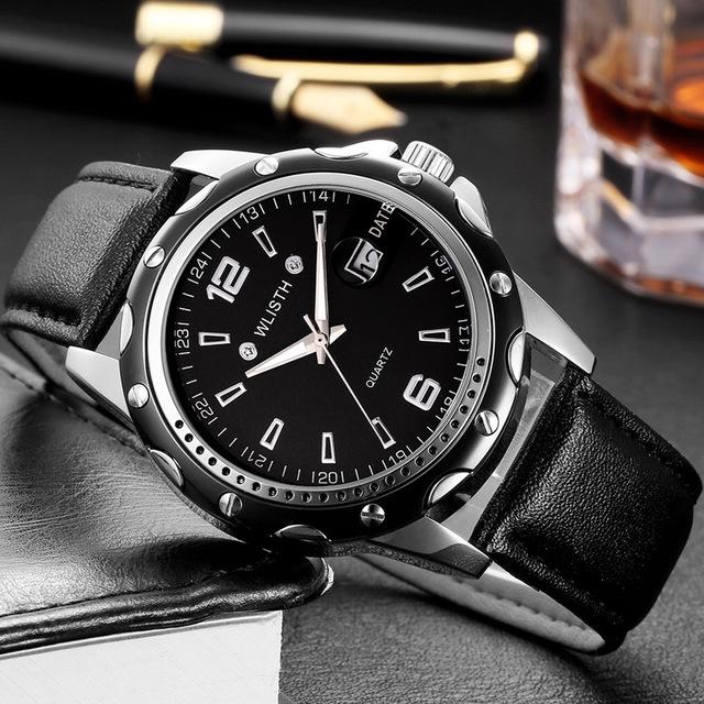 Brand Waterproof Watch Success Man Small Three-Needle Luminous Wristband Watch Stainless Steel Belt Folding Buckle Bracelet Gift