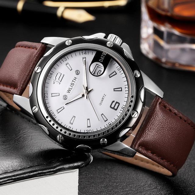 Brand Waterproof Watch Success Man Small Three-Needle Luminous Wristband Watch Stainless Steel Belt Folding Buckle Bracelet Gift