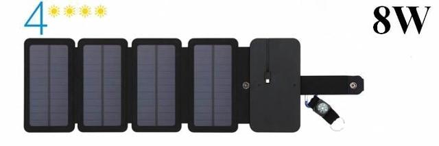 10W Solar Cells Charger Folding Foldable Waterproof Solar Charger 5V 2A Fast Charge Portable Solar Panel Charger for Smartphones