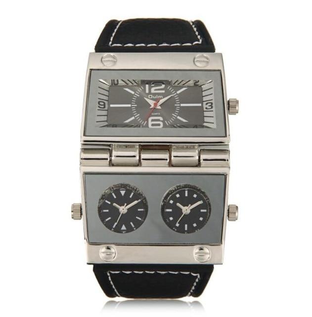 Cool New Hot Personality Men's Watch Fashion Sports Three Dials Nine-Piece Quartz Watch Student Christmas Men's Bracelet Gift