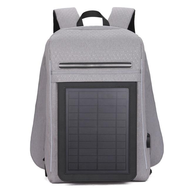 Solar Charging Backpack Men Businessmen laptop bag High-tec Back Packs Anti-theft Superior Pack Super cool different distinctive