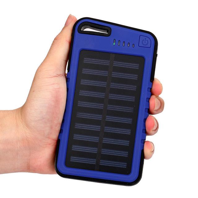 Top Sale Waterproof Solar Energy Power Bank 10000mah Solar Portable Charger Bateria Externa Powerbank For Phone X Samsung Xiaomi