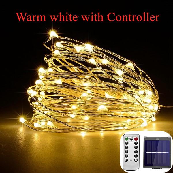 21m/31m/41m/51m  LED Outdoor Solar Lamp LEDs String Lights Fairy Holiday Christmas Party Garland Solar Garden Waterproof Lights