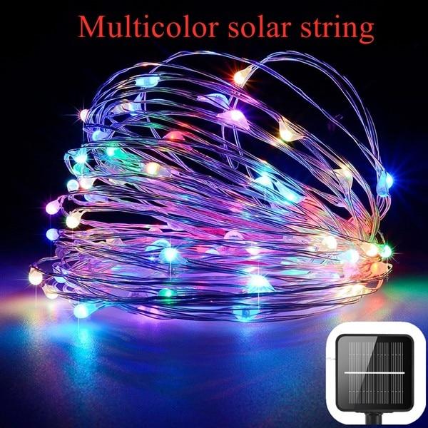 21m/31m/41m/51m  LED Outdoor Solar Lamp LEDs String Lights Fairy Holiday Christmas Party Garland Solar Garden Waterproof Lights