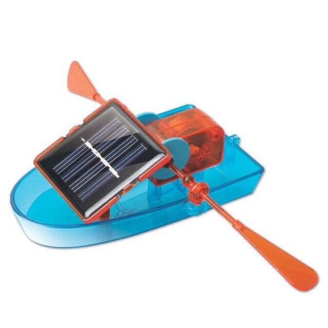 Solar Powered Boat DIY Building Kit Science Explorer Toy Kids Educational Toy Game Educational Toys For Children W729