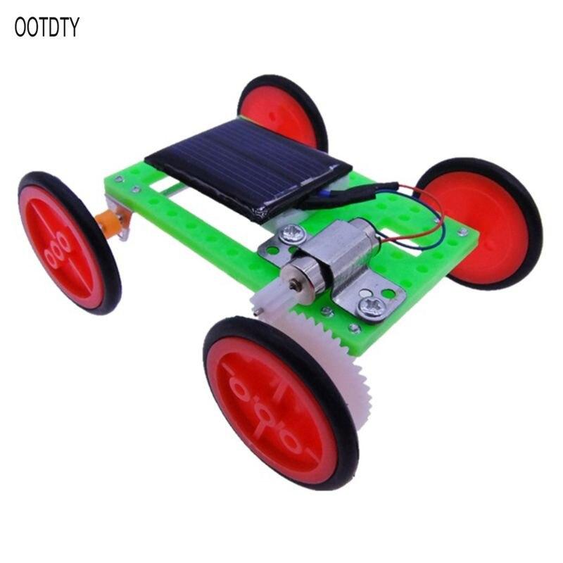 Mini Solar Powered Racing Car Vehicle DIY Kit Children Educational Gadget Kid Toy Science Set