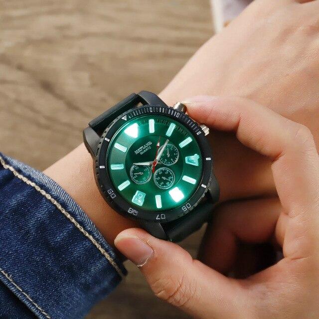 New Men Women Quartz Watch Silicone Strap Led Luminous Glow Super Large Dial Trend Middle School Students Couple Sports Watch