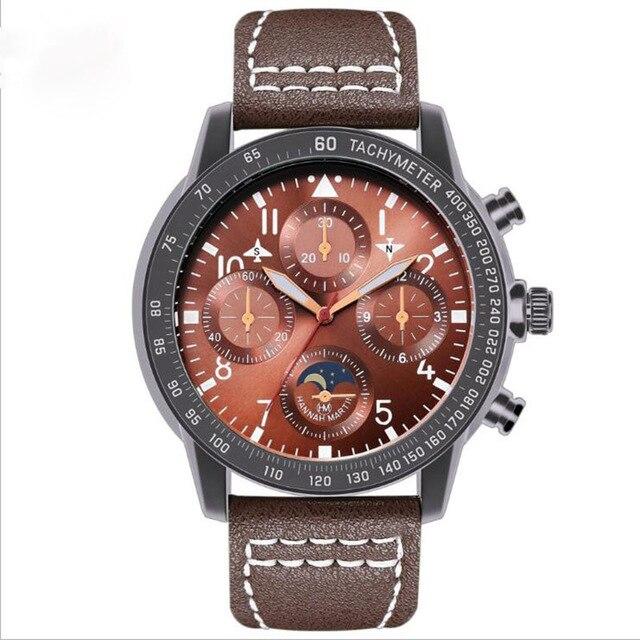 Sports Men'S Watch Waterproof Measuring Wind Speed Fashion Watch Leather Military Watch Army Watch Clock Unique Men'S Gift