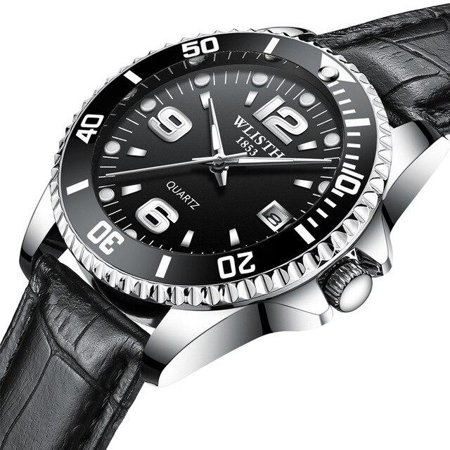 Hot Men's Waterproof Quartz Watch Retro Gentleman Casual Business Luminous Decoration Calendar Stainless Steel Strap Watch