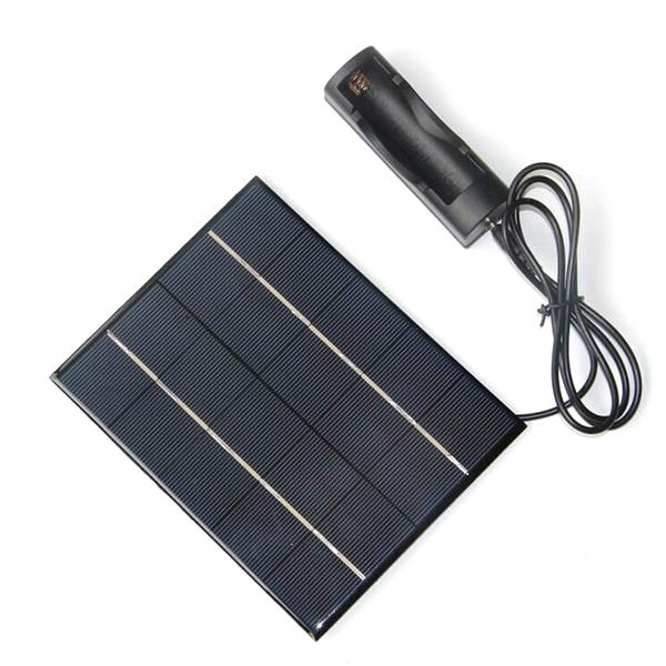 3.5W 5V Solar Panel With DC35MM Base For 18650 Battery Solar Cell For 18650 Rechargeable Battery Charging Directly NEW