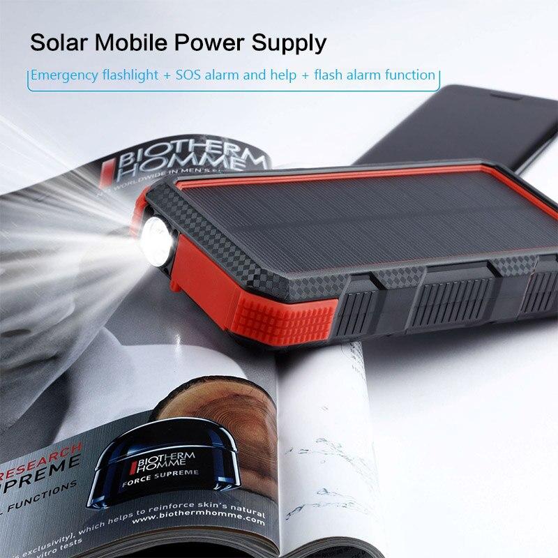 24000mAh Solar Power Bank Charging for iPhone Xiaomi Notebook Laptop Tablet Powerbank Rechargeable External Battery Poverbank