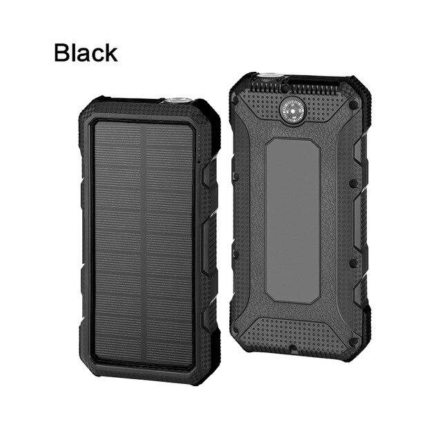 24000mAh Solar Power Bank Charging for iPhone Xiaomi Notebook Laptop Tablet Powerbank Rechargeable External Battery Poverbank