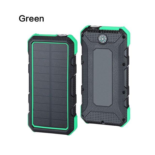 24000mAh Solar Power Bank Charging for iPhone Xiaomi Notebook Laptop Tablet Powerbank Rechargeable External Battery Poverbank