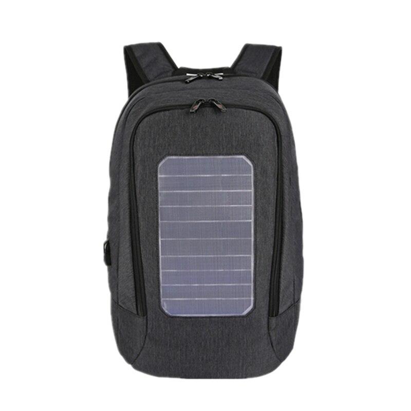 FGGS-Solar Backpack Men and Women Charging Casual Outdoor Bag USB Charger Emergency Backpack