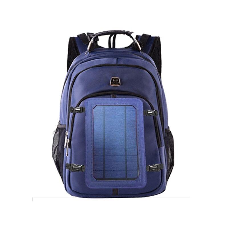 Men's leisure backpack solar energy multi-function high-capacity travel USB rechargeable travel bag outdoor computer backpack