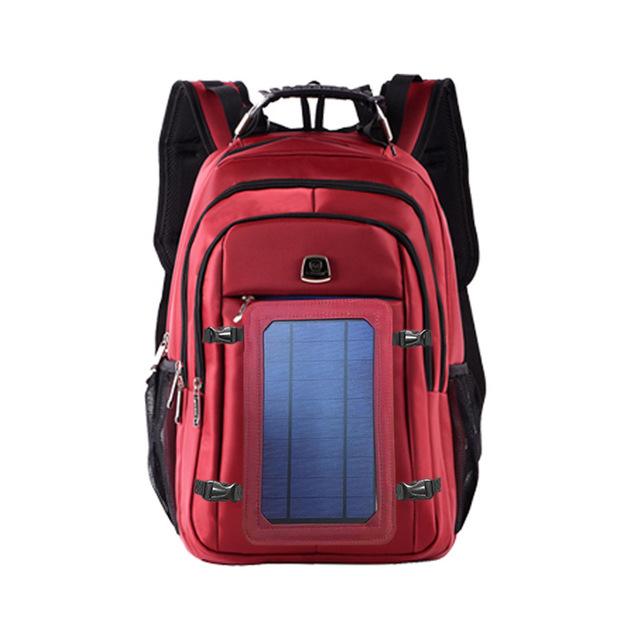 Men's leisure backpack solar energy multi-function high-capacity travel USB rechargeable travel bag outdoor computer backpack