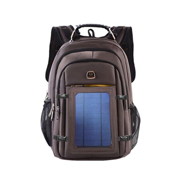 Men's leisure backpack solar energy multi-function high-capacity travel USB rechargeable travel bag outdoor computer backpack