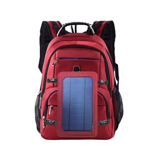 Men's leisure backpack solar energy multi-function high-capacity travel USB rechargeable travel bag outdoor computer backpack