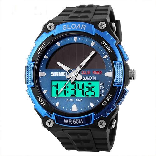 Solar Powere Mens Watch 2018 Quartz Waterproof Wristwatches For Men Boys Fashion Military Sports Watches Relogio Masculino Reloj