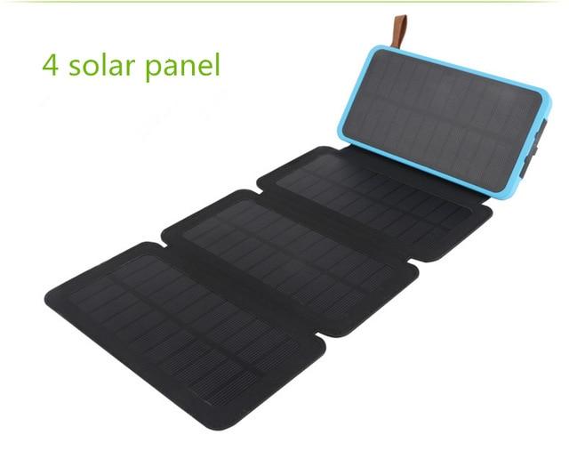 KERNUAP folding Solar panel 12W 10W sunpower battery 30000mah solar celles universal Phones power bank Charger Outdoors External