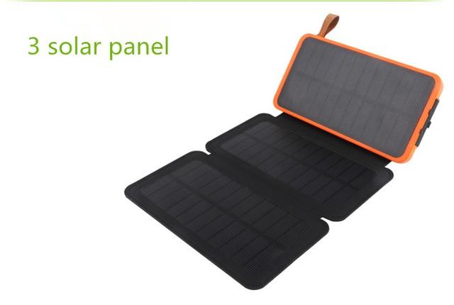 KERNUAP folding Solar panel 12W 10W sunpower battery 30000mah solar celles universal Phones power bank Charger Outdoors External