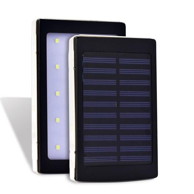 power bank 20000mah solar power bank with LED external battery technology bateria powerbank for iphone x samsung s8 honor