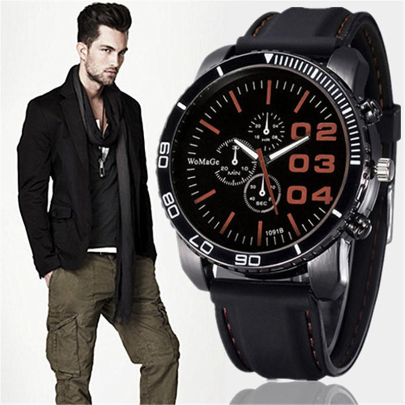 Men's Watches Sport Outdoor Dress Solar Watch Military Silicone Quartz Clock Hours Hot Orologio Uomo