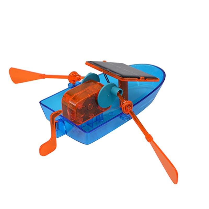 Kids Solar Power DIY Handmade Rowling Boat Toy Science Project Experiment Model